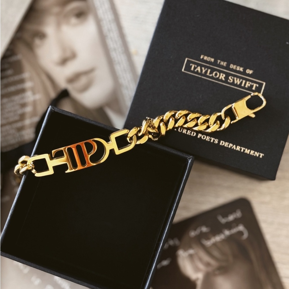 Taylor Swift Gold TTPD Bracelet
The Tortured Poets Department Small - Picture 2 of 10